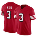 SF.49ers #3 Christian Kirk Player Red Limited Alternate Vapor F.U.S.E. Home Game BALCE Stitched Jerseys