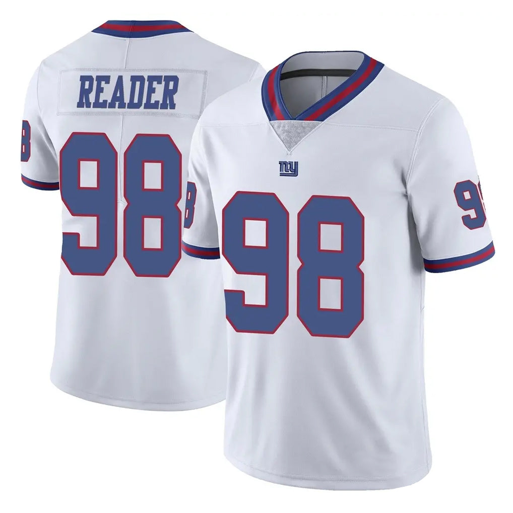 NY.Giants #98 DJ Reader Player White Color Rush Home Game BALCE Stitched Jerseys