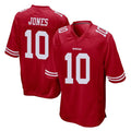 SF.49ers #10 Mac Jones Player Red Home Game BALCE Stitched Jerseys