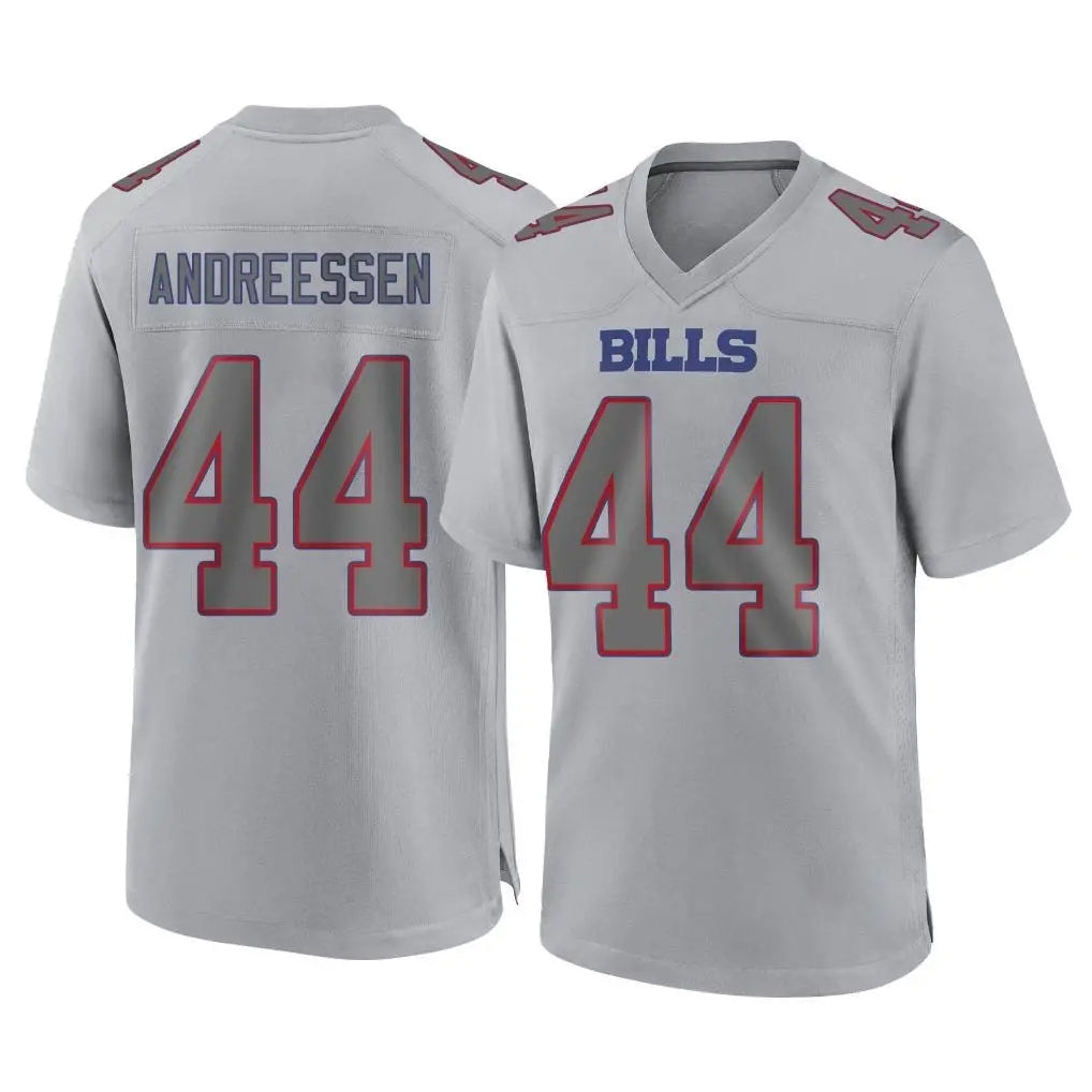 B.Bills #44 Joe Andreessen Player Gray Fashion Home Game BALCE Stitched Jerseys