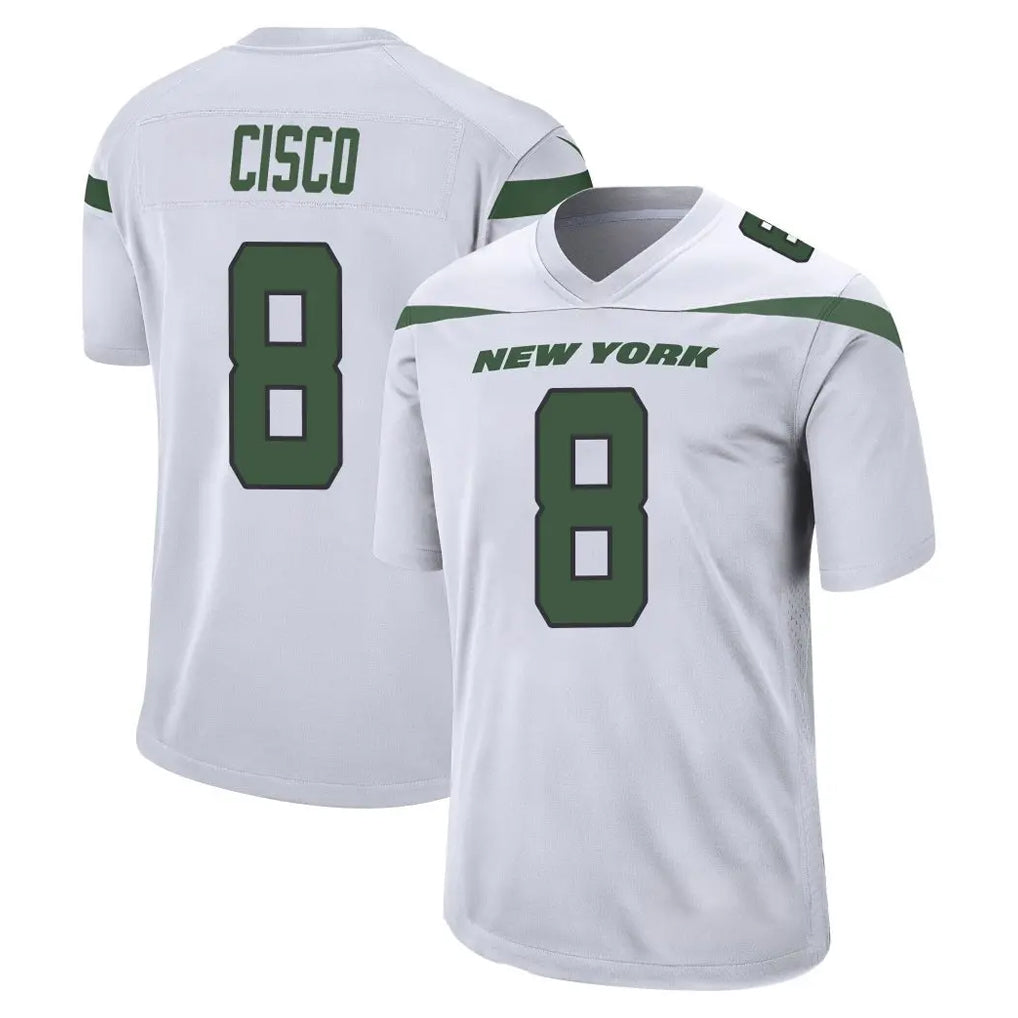 NY.Jets #8 Andre Cisco Player White Spotlight Home Game BALCE Stitched Jerseys