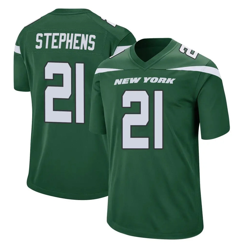 NY.Jets #21 Brandon Stephens Player Green Home Game BALCE Stitched Jerseys