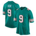 M.Dolphins #9 Joshua Uche Player Aqua Alternate Home Game BALCE Stitched Jerseys
