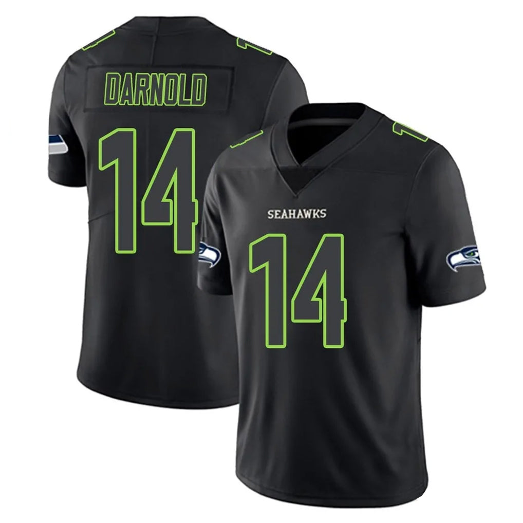 S.Seahawks #14 Sam Darnold Player Black Impact Limited Home Game BALCE Stitched Jerseys