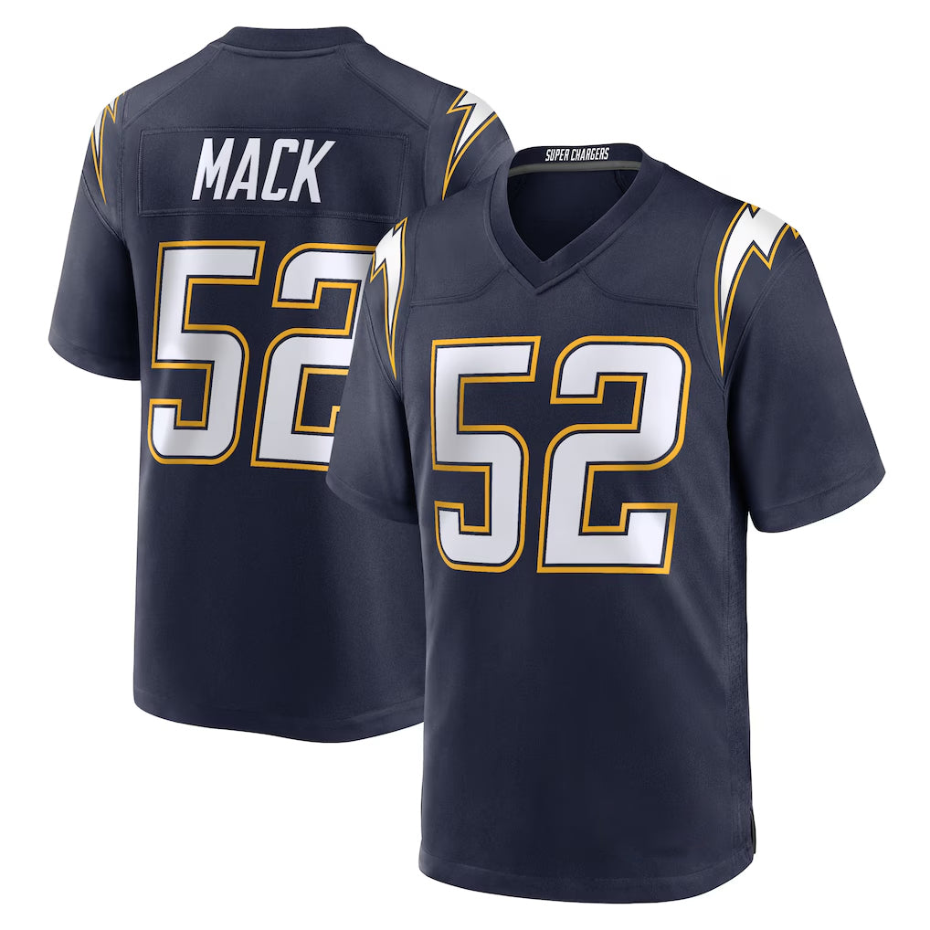 LA.Chargers #52 Khalil Mack Player Navy Alternate Home Game BALCE Stitched Jerseys