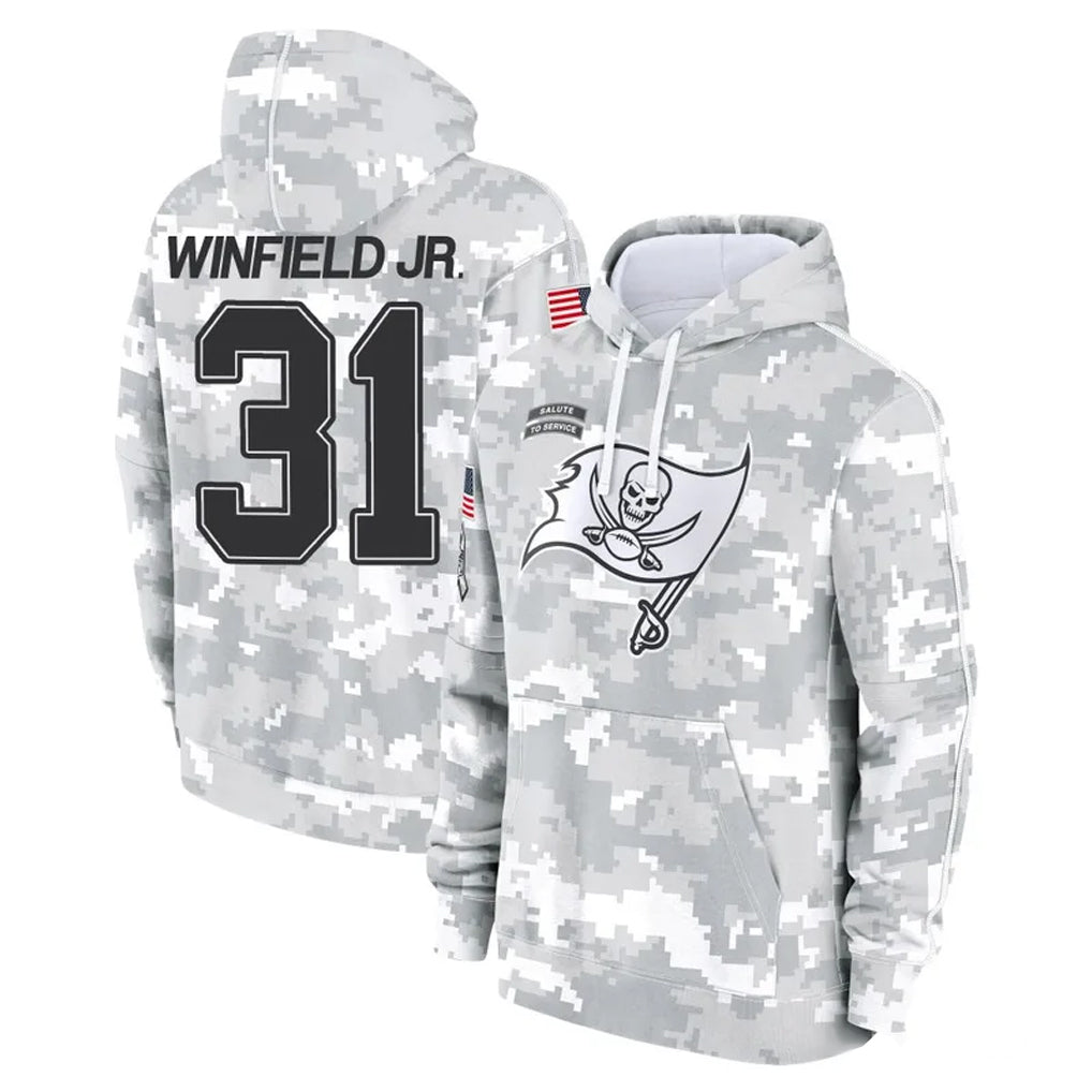 TB.Buccaneers #31 Antoine Winfield Jr. Player Arctic Camo Limited Salute to Service Pullover Hoodies Game BALCE Stitched Jerseys