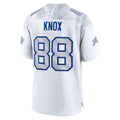 B.Bills #88 Dawson Knox Player White Rivalries Collection Game BALCE Stitched Jerseys