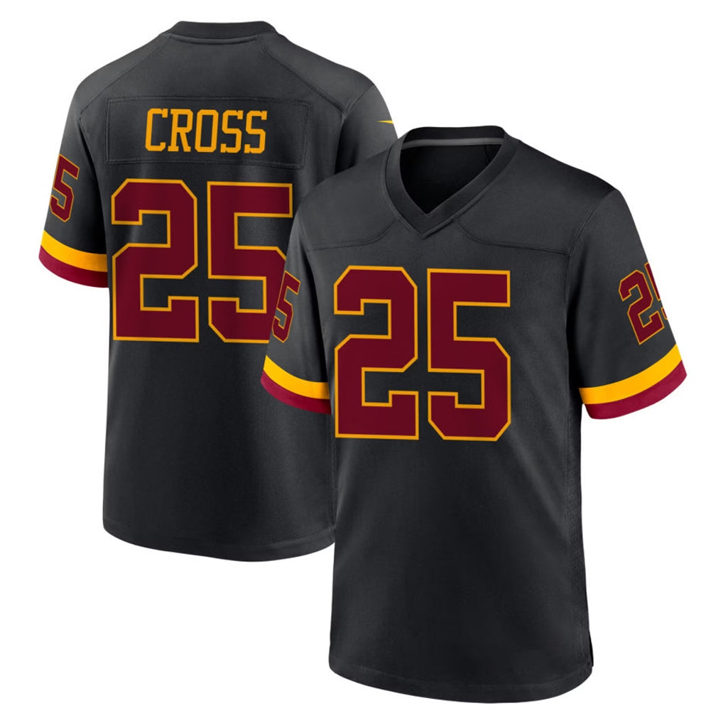 W.Commanders #25 Nick Cross Player Black Limited Home Game BALCE Stitched Jerseys