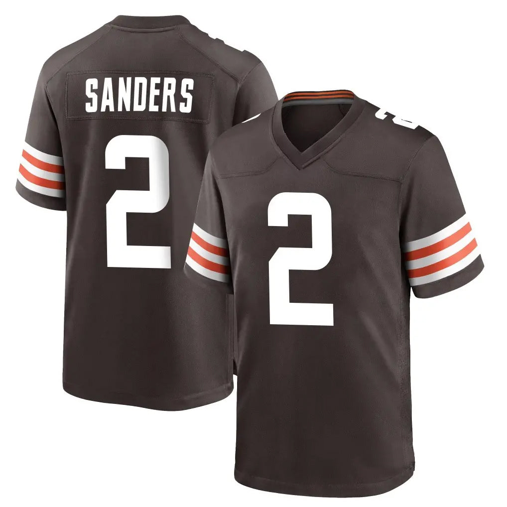 C.Browns #2 Shedeur Sanders Player Brown Home Game BALCE Stitched Jerseys