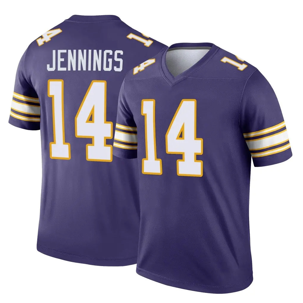M.Vikings #14 Jauan Jennings Player Purple Limited Classic Home Game BALCE Stitched Jerseys