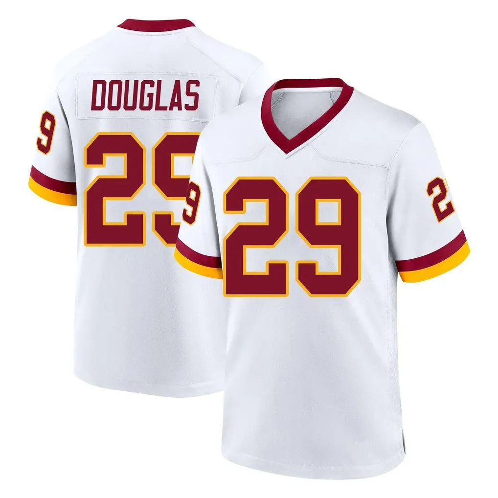 W.Commanders #29 Rasul Douglas Player White Home Game BALCE Stitched Jerseys