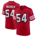 SF.49ers #54 Fred Warner Player Red Limited Alternate Home Game BALCE Stitched Jerseys