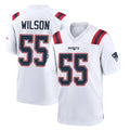 NE.Patriots #55 Jared Wilson Player White Home Game BALCE Stitched Jerseys
