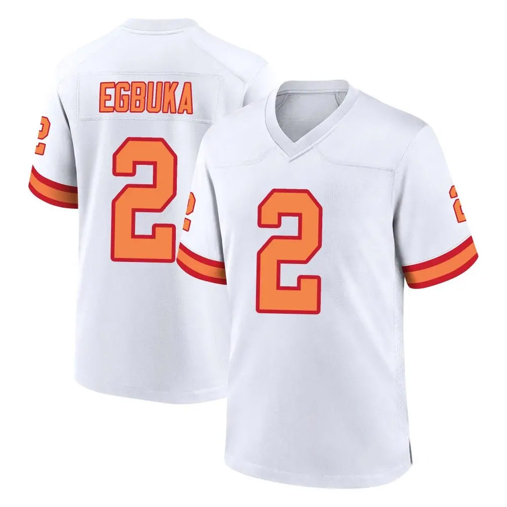 TB.Buccaneers #2 Emeka Egbuka Player White '76 Home Game BALCE Stitched Jerseys
