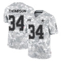 D.Cowboys #34 Jalen Thompson Player Arctic Camo Salute to Service Limited Home Game BALCE Stitched Jerseys