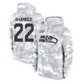 S.Seahawks #22 Rashid Shaheed Player Arctic Camo Limited Salute to Service Pullover Hoodies Game BALCE Stitched Jerseys