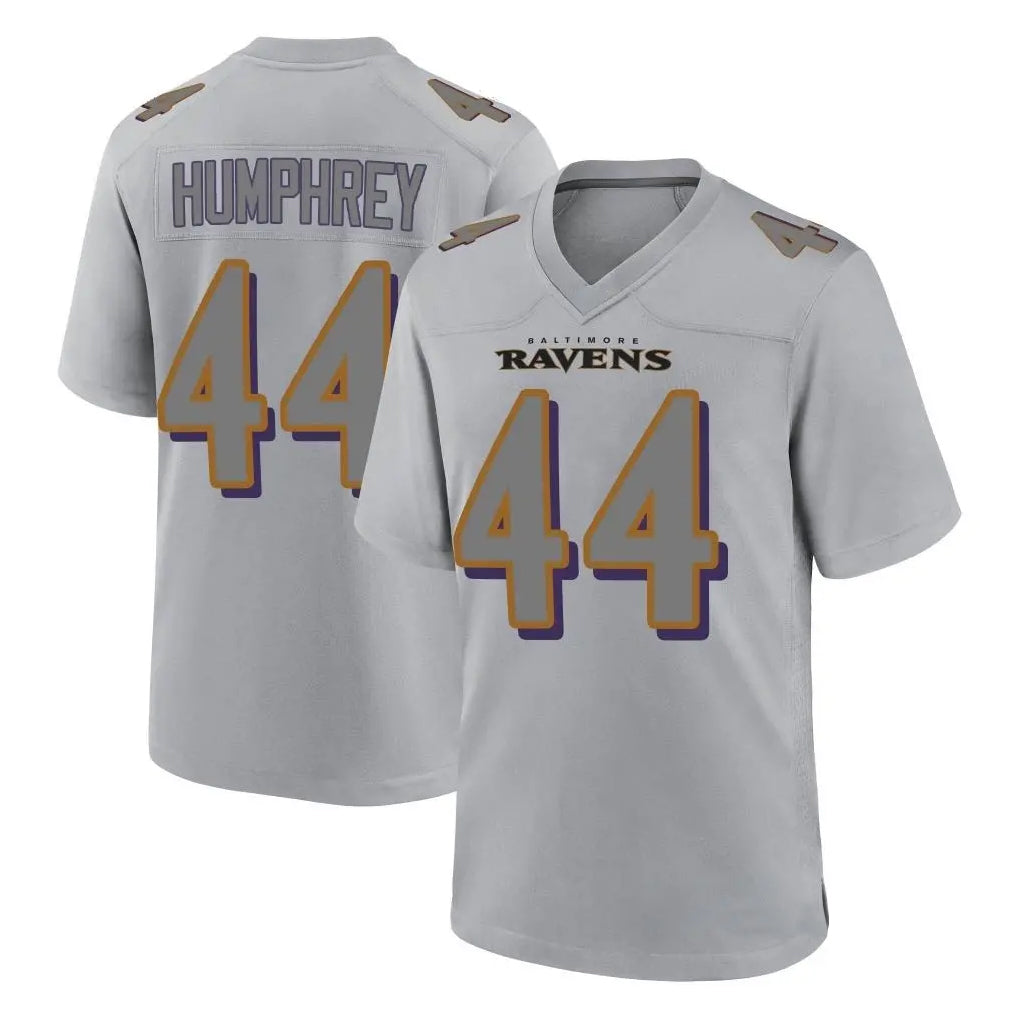 B.Ravens #44 Marlon Humphrey Player Gray Replica Limited BALCE Stitched Jerseys