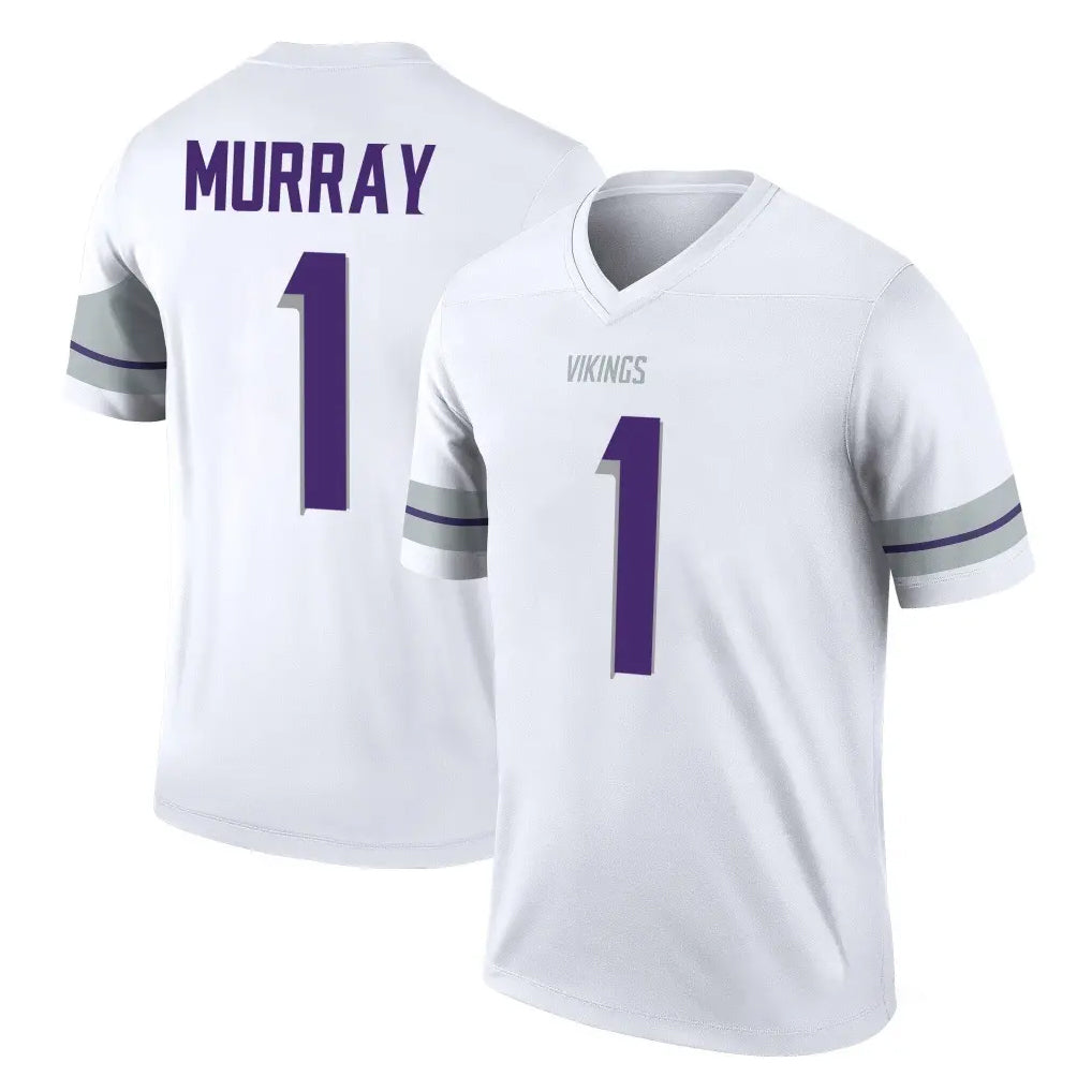 M.Vikings #1 Kyler Murray Player White Alternate Legend Home Game BALCE Stitched Jerseys