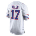 B.Bills #17 Josh Allen Player White Limited Game BALCE Stitched Jerseys