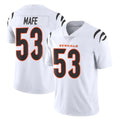 C.Bengals #53 Boye Mafe Player White Vapor Untouchable Limited Home Game BALCE Stitched Jerseys