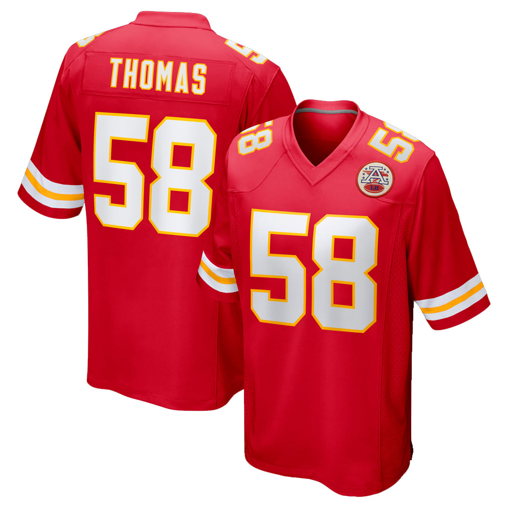 KC.Chiefs #58 Derrick Thomas Player Red Home Game BALCE Stitched Jerseys