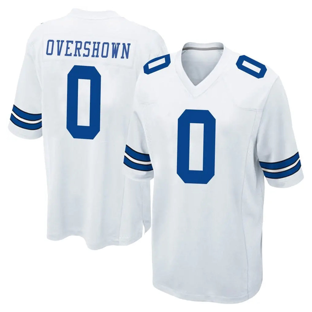 D.Cowboys #0 DeMarvion Overshown Player White Home Game BALCE Stitched Jerseys