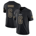NO.Saints #6 Tyler Shough Player Black Impact Limited Home Game BALCE Stitched Jerseys
