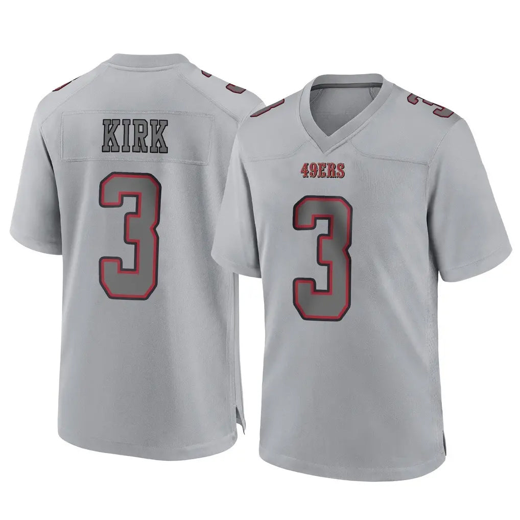 SF.49ers #3 Christian Kirk Player Gray Atmosphere Fashion Home Game BALCE Stitched Jerseys