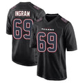 H.Texans #69 Ed Ingram Player Black Fashion Home Game BALCE Stitched Jerseys