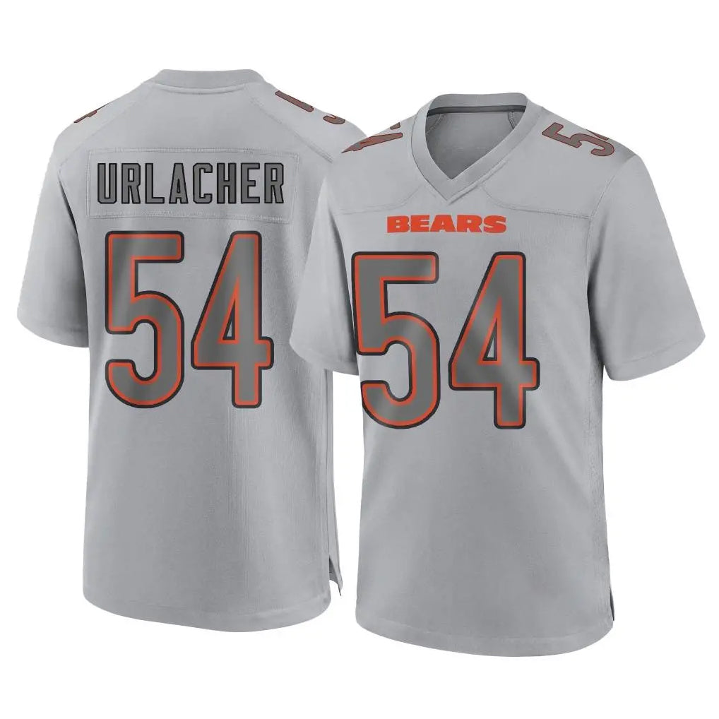 C.Bears #54 Brian Urlacher Player Gray Atmosphere Fashion Game BALCE Stitched Jerseys