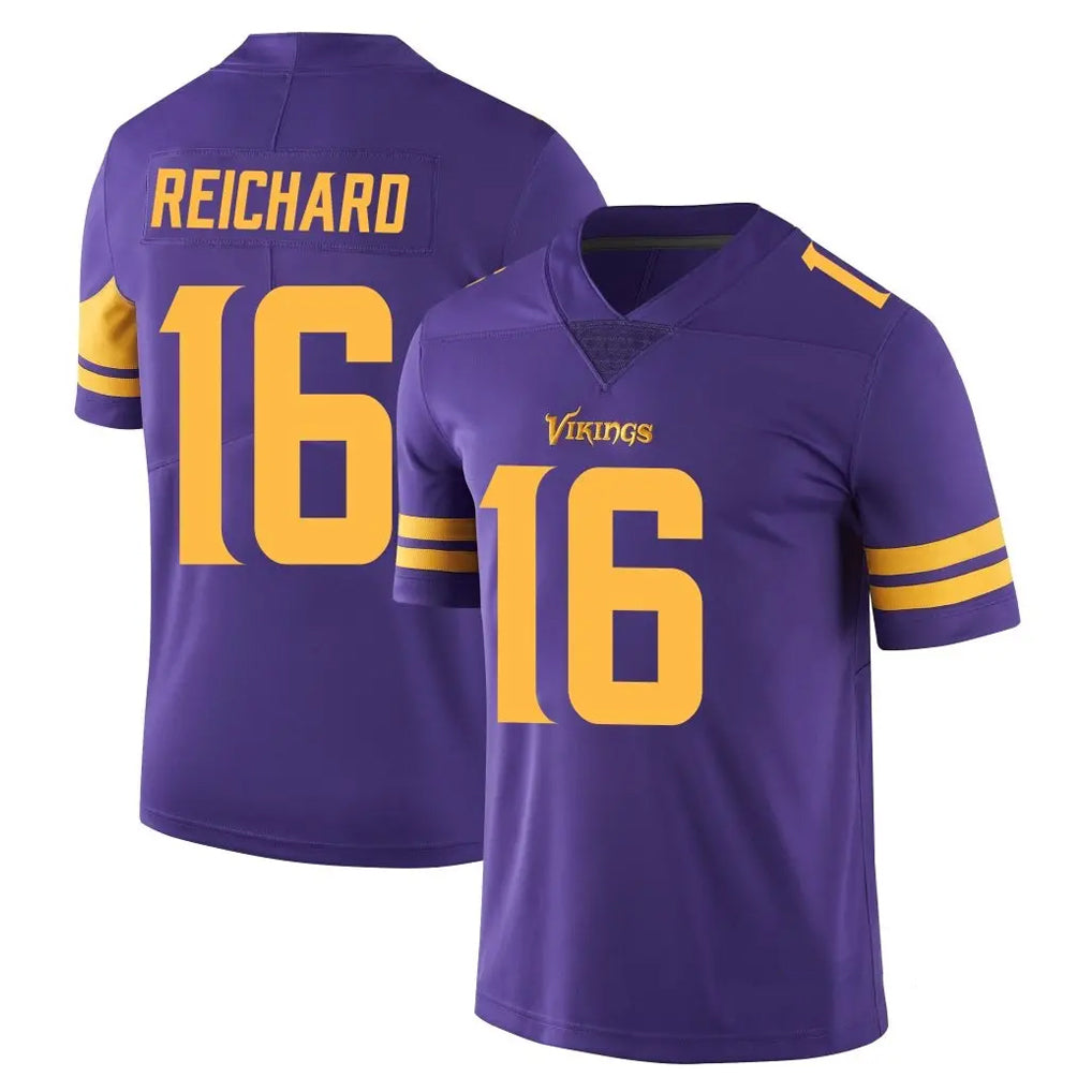 M.Vikings #16 Will Reichard Player Purple Limited Color Rush Home Game BALCE Stitched Jerseys