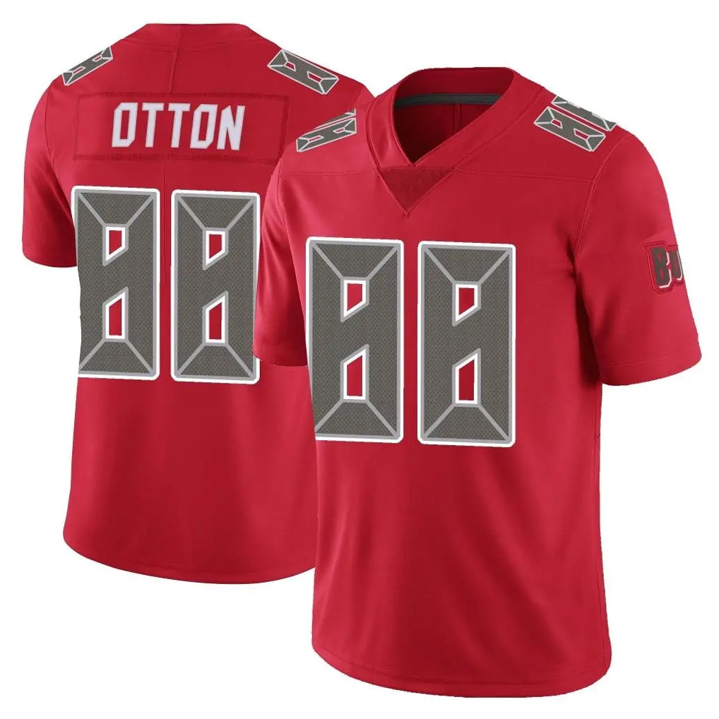 TB.Buccaneers #88 Cade Otton Player Red Limited Color Rush Home Game BALCE Stitched Jerseys