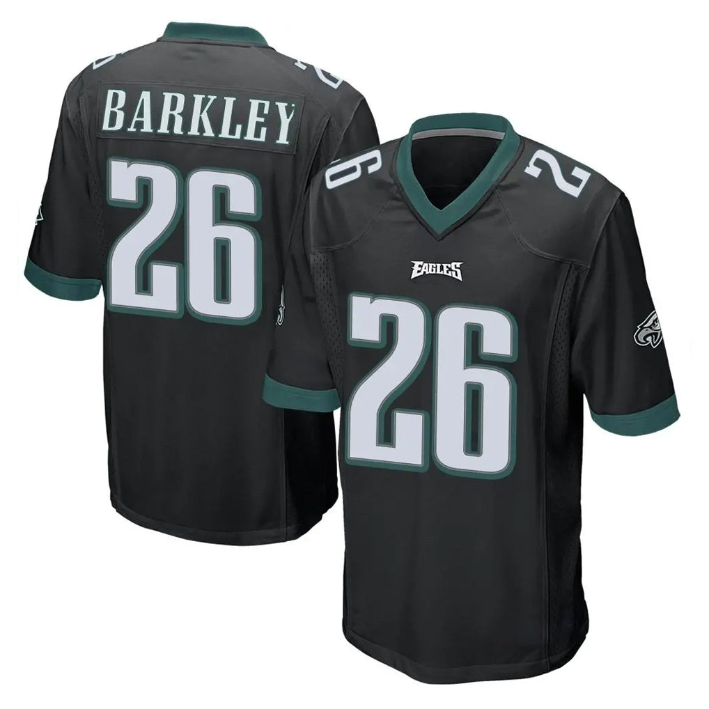 P.Eagles #26 Saquon Barkley Player Black Home Game BALCE Stitched Jerseys