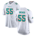 M.Dolphins #55 Aaron Brewer Player White Limited Home Game BALCE Stitched Jerseys