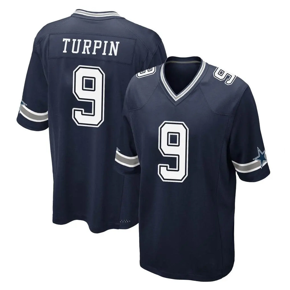 D.Cowboys #9 KaVontae Turpin Player Navy Home Game BALCE Stitched Jerseys