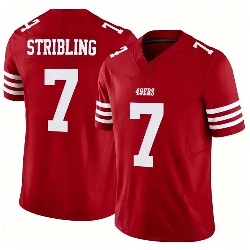 SF.49ers #7 De'Zhaun Stribling Player Red Limited Vapor F.U.S.E. Home Game BALCE Stitched Jerseys