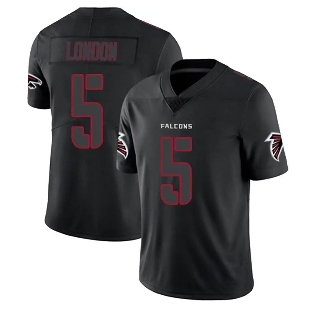 A.Falcons #5 Drake London Player Black Impact Limited BALCE Stitched Jerseys
