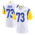 LA.Rams #73 Steve Avila Player White Home Game BALCE Stitched Jerseys