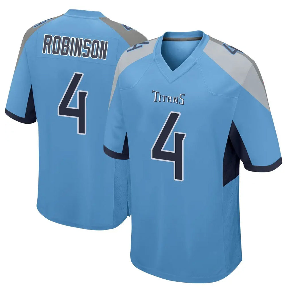 T.Titans #4 Wan'Dale Robinson Player Light Blue Home Game BALCE Stitched Jerseys