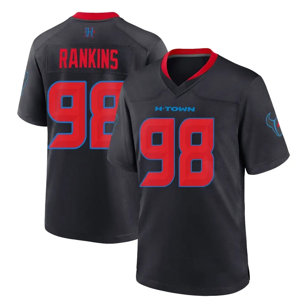 H.Texans #98 Sheldon Rankins Player Navy 2nd Alternate Home Game BALCE Stitched Jerseys