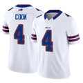 B.Bills #4 James Cook III Player White Vapor F.U.S.E. Limited BALCE Stitched Jerseys