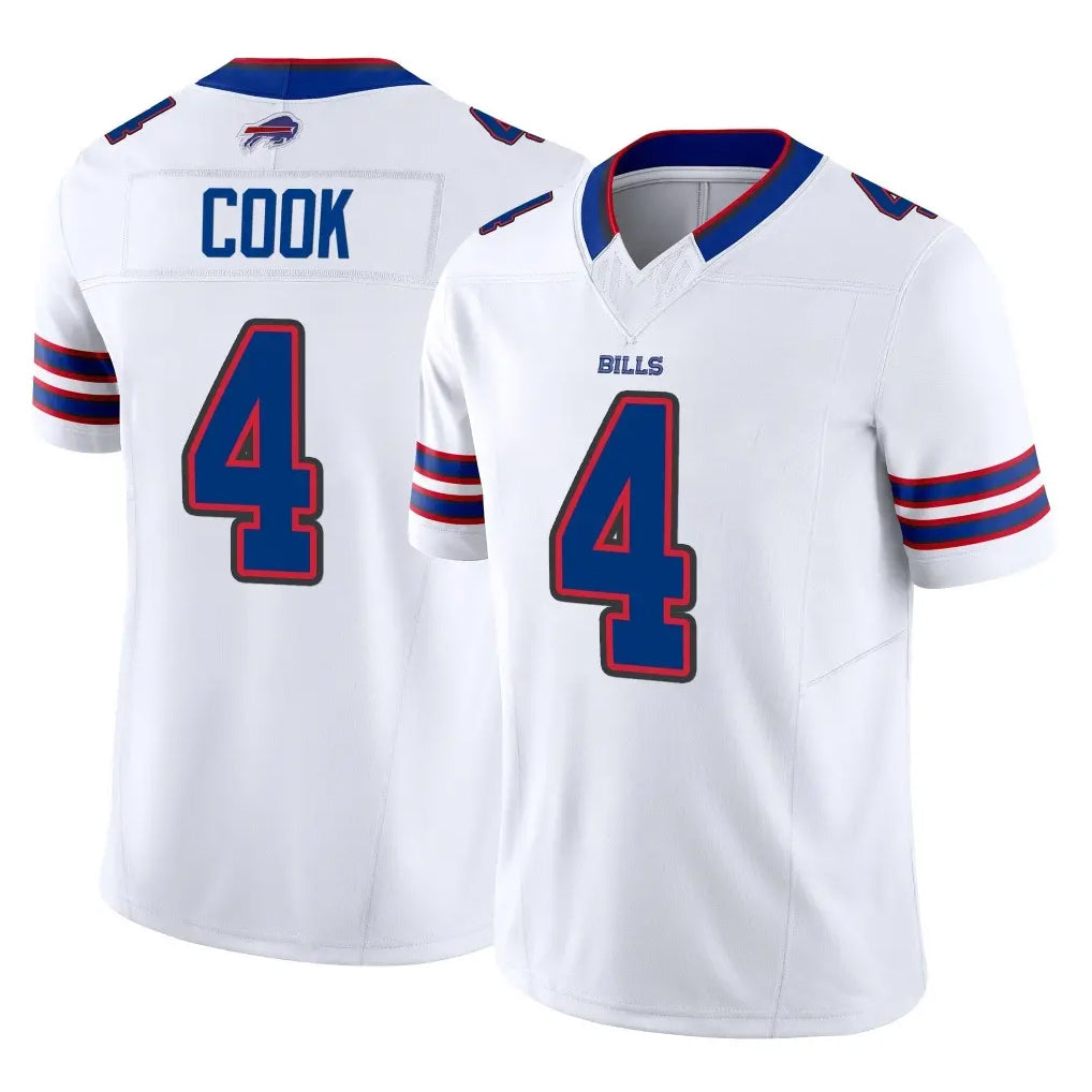 B.Bills #4 James Cook III Player White Vapor F.U.S.E. Limited BALCE Stitched Jerseys