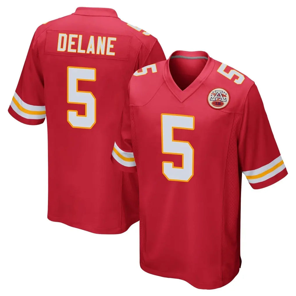KC.Chiefs #5 Mansoor Delane Player Red Home Game BALCE Stitched Jerseys