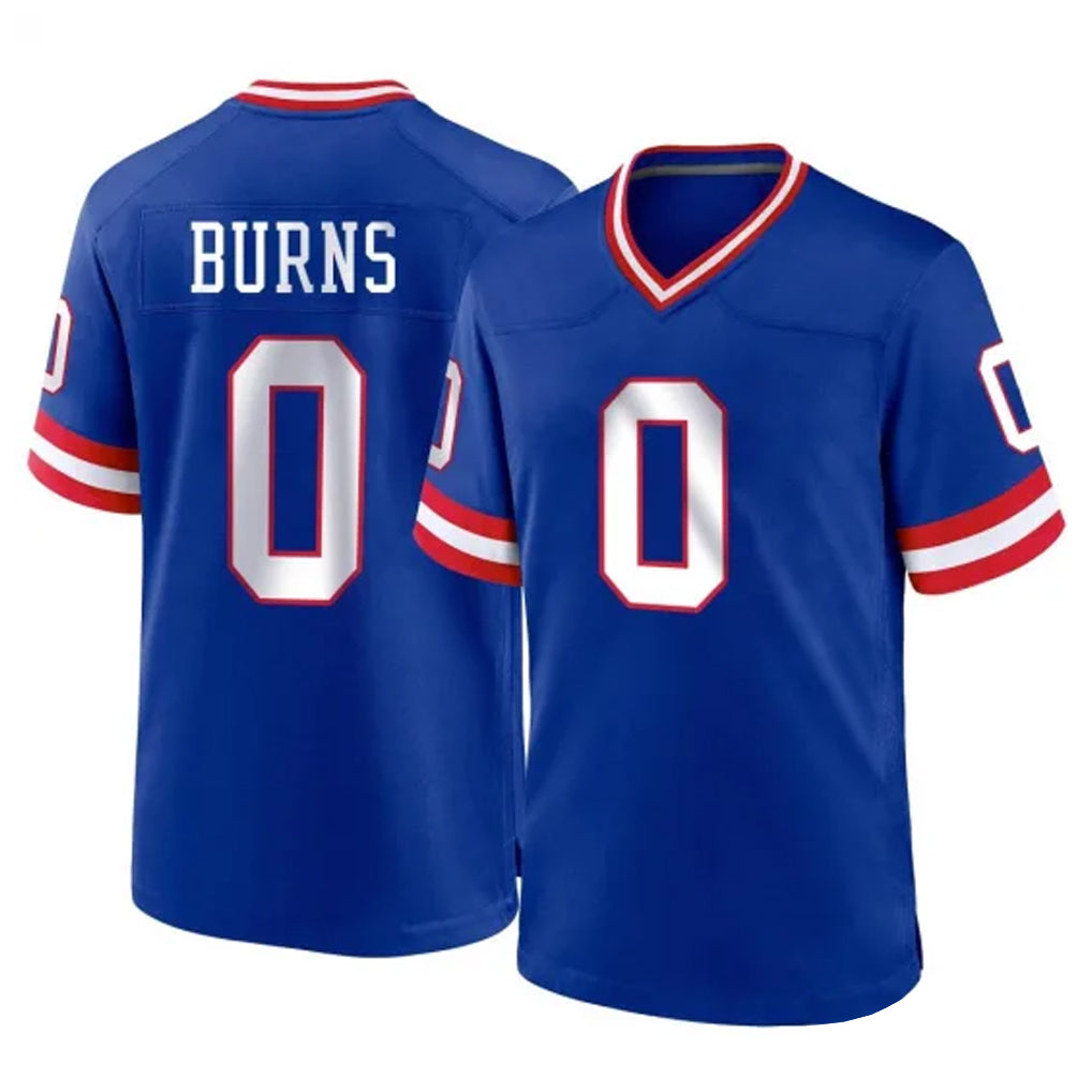 NY.Giants #0 Brian Burns Player Royal Classic Home Game BALCE Stitched Jerseys