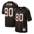 A.Falcons #80 Andre Rison Player Mitchell & Ness Black 1992 Legacy BALCE Stitched Jerseys