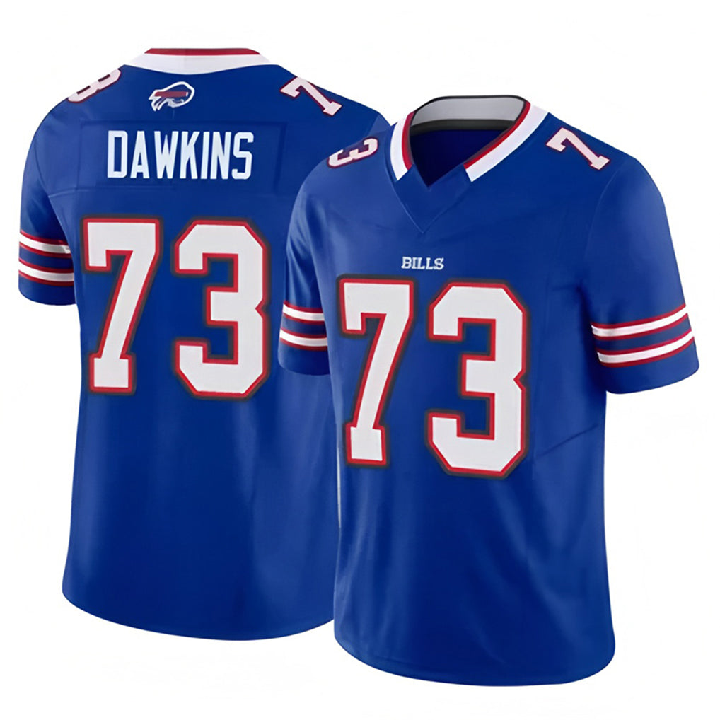 B.Bills #73 Dion Dawkins Player Royal Vapor F.U.S.E. Limited BALCE Stitched Jerseys