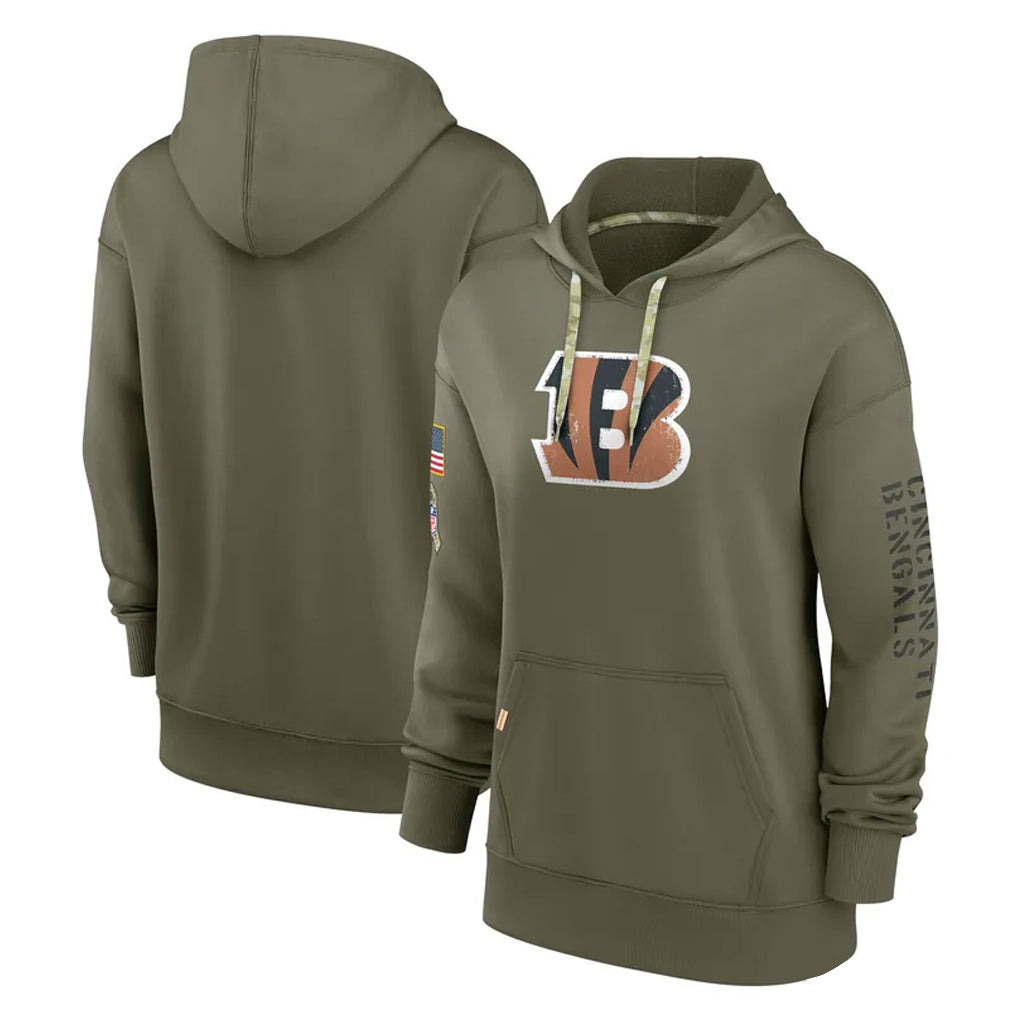 C.Bengals ## Bengals Blank Player Olive Salute to Service Performance Pullover Hoodie Limited BALCE Stitched Jerseys