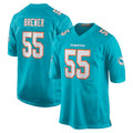 M.Dolphins #55 Aaron Brewer Player Aqua Home Game BALCE Stitched Jerseys