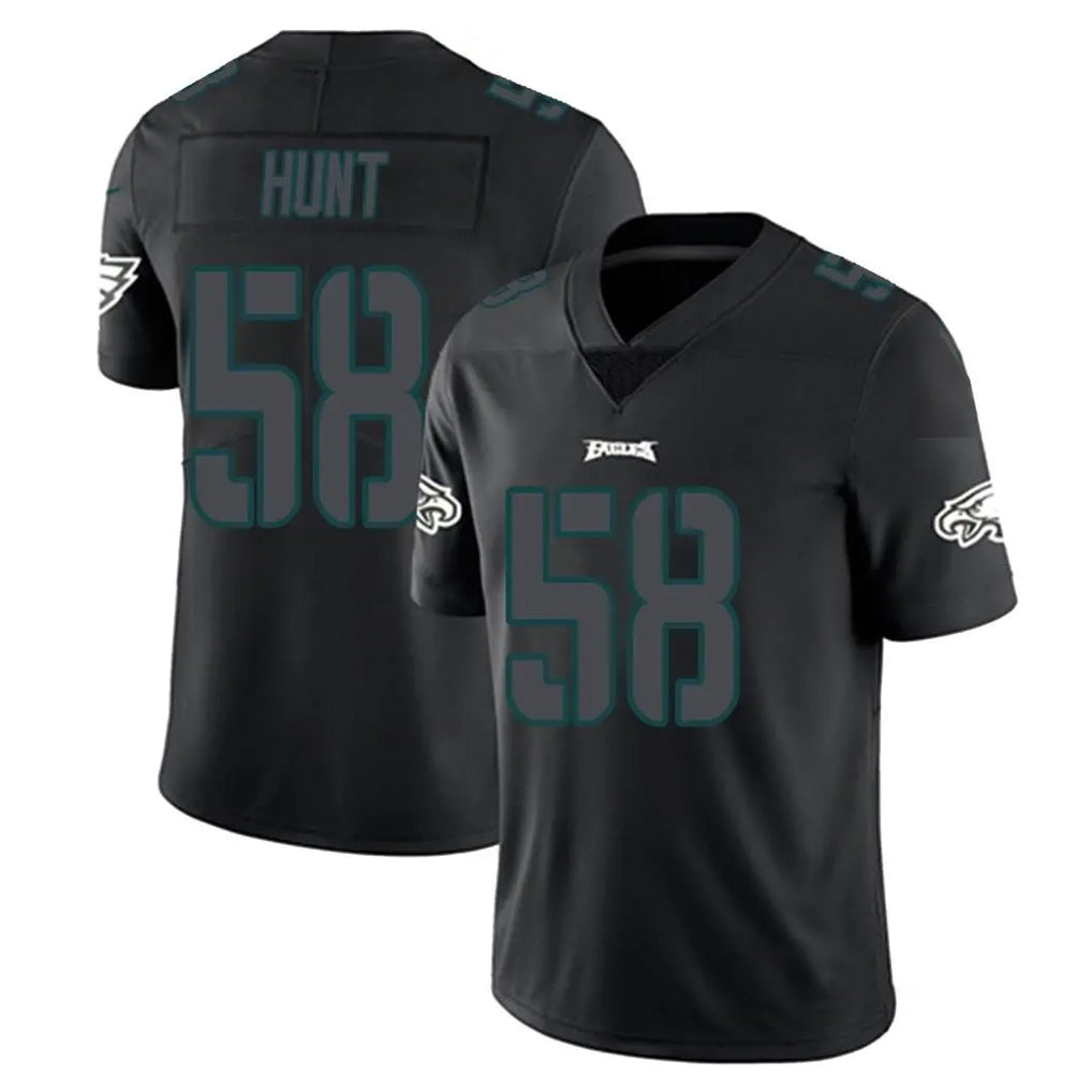 P.Eagles #58 Jalyx Hunt Player Limited Black Impact Home Game BALCE Stitched Jerseys