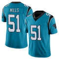 C.Panthers #51 Sam Mills Player Blue Vapor Untouchable Limited Game BALCE Stitched Jerseys